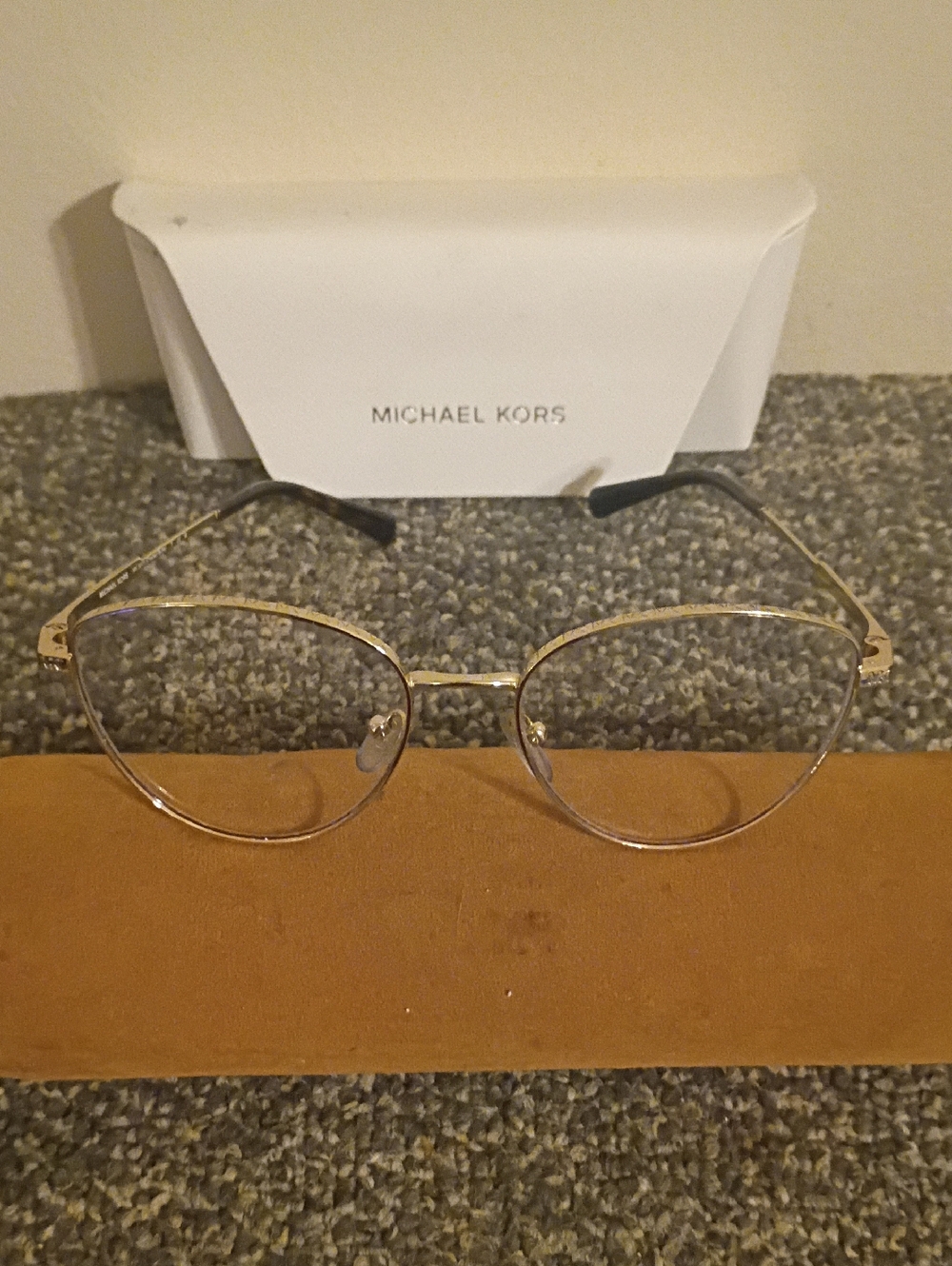 Michael Kors Gold Rim Aviator Glasses